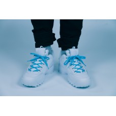 Синие шнурки для кроссовок и кед